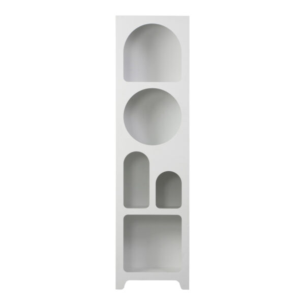 Βιβλιοθήκη Emersi mdf σε λευκή απόχρωση 48x35x180εκ