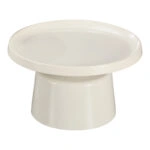 Τραπέζι σαλονιού Ginoze  μέταλλο σε λευκή απόχρωση Φ70x41εκ