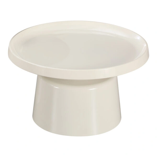 Τραπέζι σαλονιού Ginoze  μέταλλο σε λευκή απόχρωση Φ70x41εκ