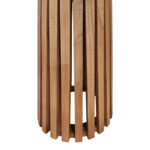 Τραπέζι Kenda I mindi ξύλο σε φυσική απόχρωση Φ80x75εκ