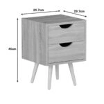 Κομοδίνο Selma  σε φυσική απόχρωση 29.7x29.7x45εκ