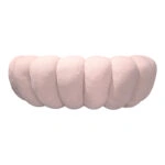 Καναπές Embrace μπουκλέ ύφασμα σε ροζ απόχρωση 180x105x65εκ