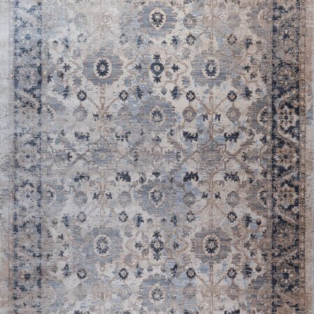 ΧΑΛΙ OSKA 5469/GREYISH BLUE - 160εκ - Στρόγγυλο