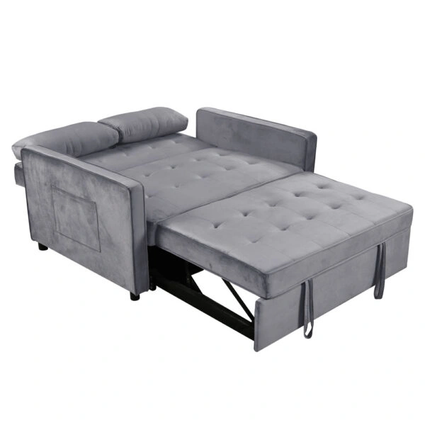 SOLUTION ΚΑΝΑΠΕΣ ΚΡΕΒΑΤΙ 2ΘΕΣΙΟΣ ΓΚΡΙ 133x94x87