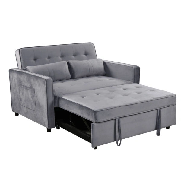 SOLUTION ΚΑΝΑΠΕΣ ΚΡΕΒΑΤΙ 2ΘΕΣΙΟΣ ΓΚΡΙ 133x94x87