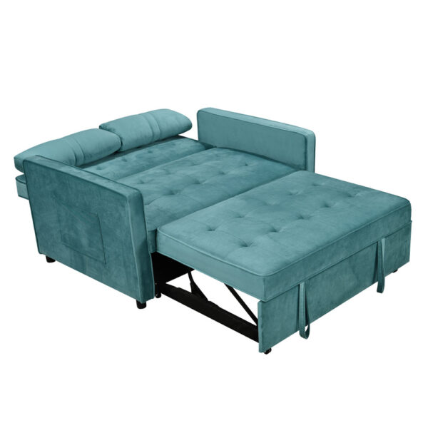 SOLUTION ΚΑΝΑΠΕΣ ΚΡΕΒΑΤΙ 2ΘΕΣΙΟΣ PETROL 133x94x87