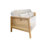 AMMOS ΚΑΝΑΠΕΣ ΚΡΕΒΑΤΙ 3ΘΕΣΙΟΣ OFF WHITE 196x82x81