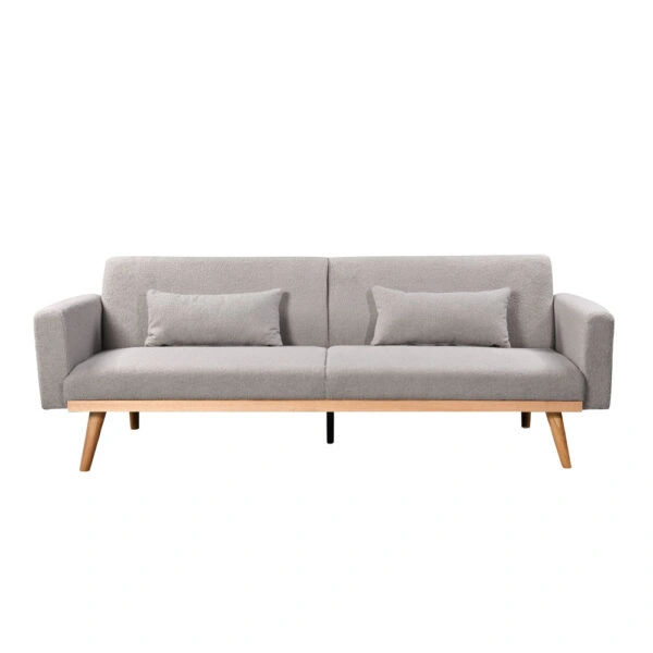 PANTA ΚΑΝΑΠΕΣ ΚΡΕΒΑΤΙ 3ΘΕΣΙΟΣ ΓΚΡΙ ΑΝΟΙΧΤΟ 210x77x77