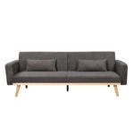 PANTA ΚΑΝΑΠΕΣ ΚΡΕΒΑΤΙ 3ΘΕΣΙΟΣ ΓΚΡΙ ΣΚΟΥΡΟ 210x77x77