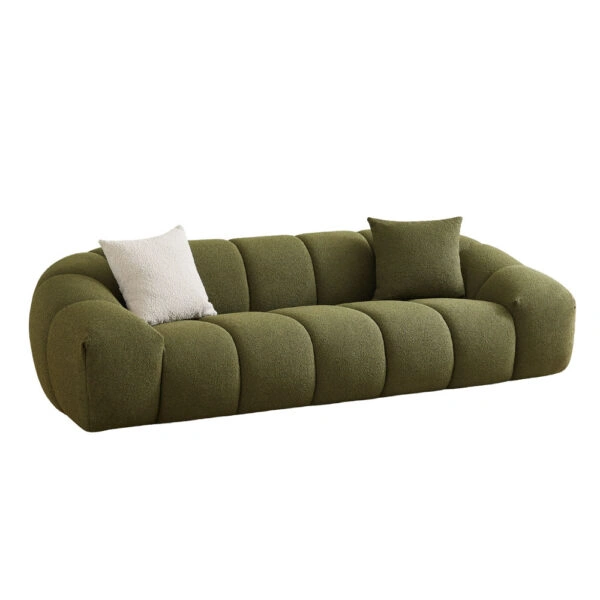 BOSSANOVA ΚΑΝΑΠΕΣ 3ΘΕΣΙΟΣ ΠΡΑΣΙΝΟ ΣΚΟΥΡΟ 253x112x70cm