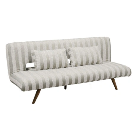 LA SPEZIA ΚΑΝΑΠΕΣ ΚΡΕΒΑΤΙ 3ΘΕΣΙΟΣ OFF WHITE BEIGE 188x81x88cm