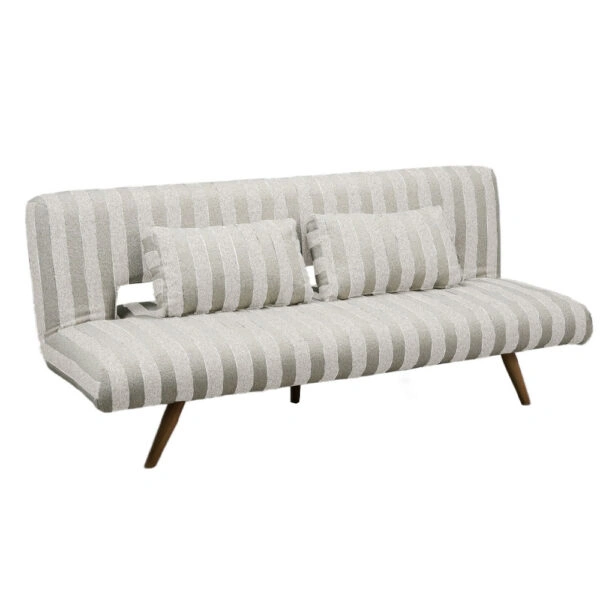 LA SPEZIA ΚΑΝΑΠΕΣ ΚΡΕΒΑΤΙ 3ΘΕΣΙΟΣ OFF WHITE BEIGE 188x81x88cm