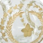 Artekko Aphelios Διακοσμητικό Βάζο Γυαλί Διάφανο Χρυσό
