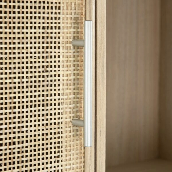 Cons Μπουφές MDF Ψάθα Φυσική Απόχρωση (90x37x189)cm