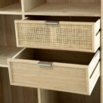 Cons Μπουφές MDF Ψάθα Φυσική Απόχρωση (90x37x189)cm