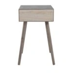 Artekko Cons MDF Κομοδίνο με Ψάθα σε Φυσική Απόχρωση (40x37x70)cm