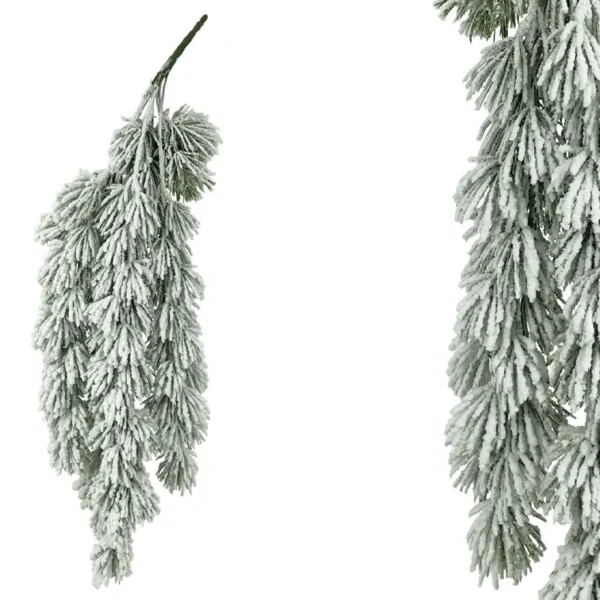 ΧΡΙΣΤΟΥΓΕΝΝΙΑΤΙΚΟ ΧΙΟΝΙΣΜΕΝΟ ΚΛΑΔΙ ΕΛΑΤΟ ΚΡΕΜΑΣΤΟ - 20x15x67cm 6/24ΚΙΒ