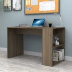 Γραφείο εργασίας Mikro Megapap χρώμα καρυδί 120x60x75εκ.