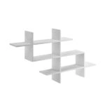 Ραφιέρα τοίχου Halic  μελαμίνης χρώμα λευκό 150x22x82εκ.