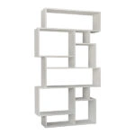 Βιβλιοθήκη μελαμίνης Karmato  χρώμα λευκό 96x25,5x168,5εκ.
