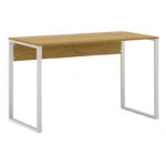 Γραφείο εργασίας Inna Megapap χρώμα sapphire oak - λευκό 100x60x75εκ.