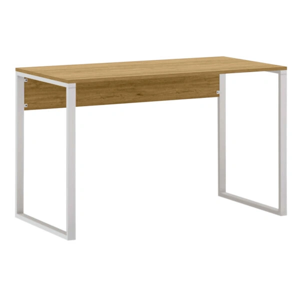 Γραφείο εργασίας Inna Megapap χρώμα sapphire oak - λευκό 100x60x75εκ.