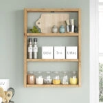 Ραφιέρα τοίχου Prena Megapap χρώμα atlantic pine 43,2x9x60εκ.