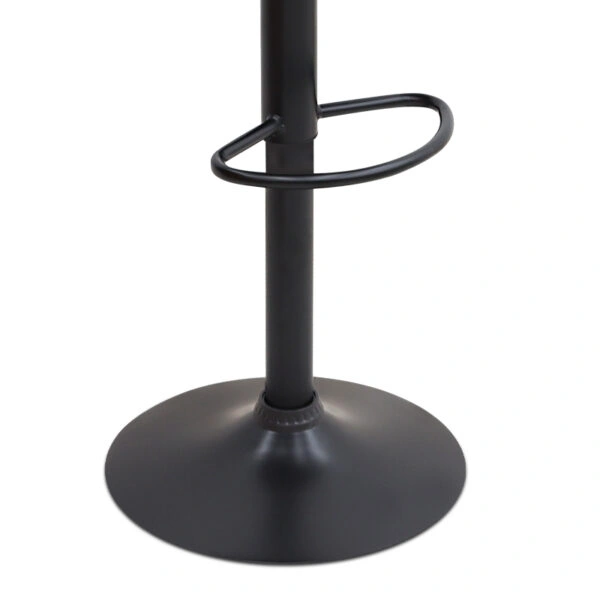 Σκαμπό μπαρ Carmelo Megapap με ρυθμιζόμενο ύψος βελούδο κυπαρισσί - βάση μαύρο ματ 45x42x90/113εκ.