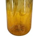 Artekko Sunset Γυάλινο Διακοσμητικό Βάζο σε Πορτοκαλί και Μαύρη Απόχρωση (14.5x14.5x38)cm