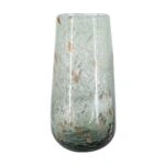 Artekko Twilight Γκρι Γυάλινο Διακοσμητικό Βάζο (15x15x30)cm