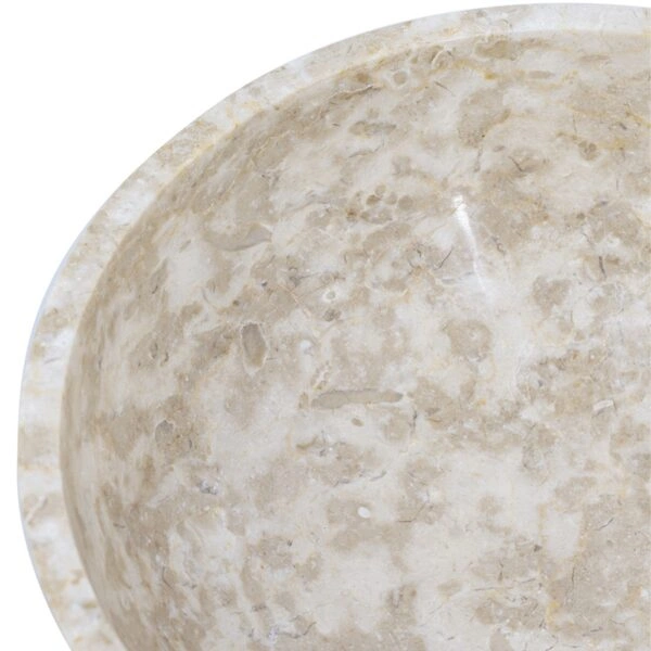 Artekko Marble Μπεζ Μαρμάρινο Μπολ (24x24x11)cm