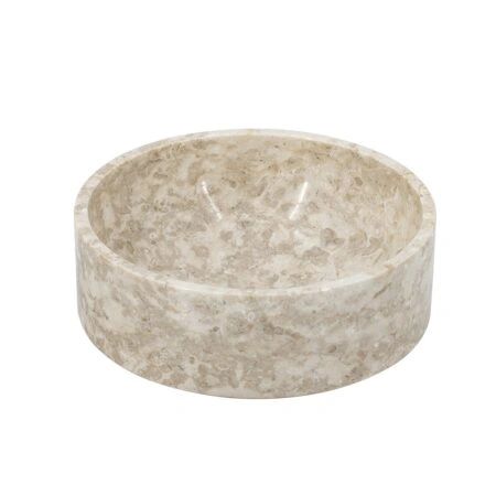 Artekko Marble Μπεζ Μαρμάρινο Μπολ (24x24x11)cm