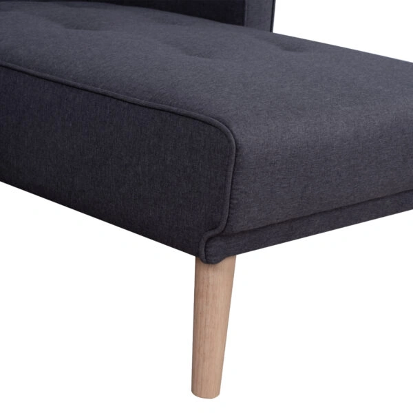 ΚΑΝΑΠΕΣ ΚΡΕΒΑΤΙ ΓΩΝΙΑ ΑΝΑΣΤΡΕΨΙΜΗ TALIA HM3153 ΜΕ ΓΚΡΙ ΥΦΑΣΜΑ 269X152X87Y εκ.