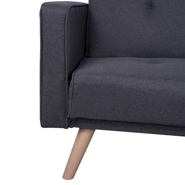 ΚΑΝΑΠΕΣ ΚΡΕΒΑΤΙ ΓΩΝΙΑ ΑΝΑΣΤΡΕΨΙΜΗ TALIA HM3153 ΜΕ ΓΚΡΙ ΥΦΑΣΜΑ 269X152X87Y εκ.