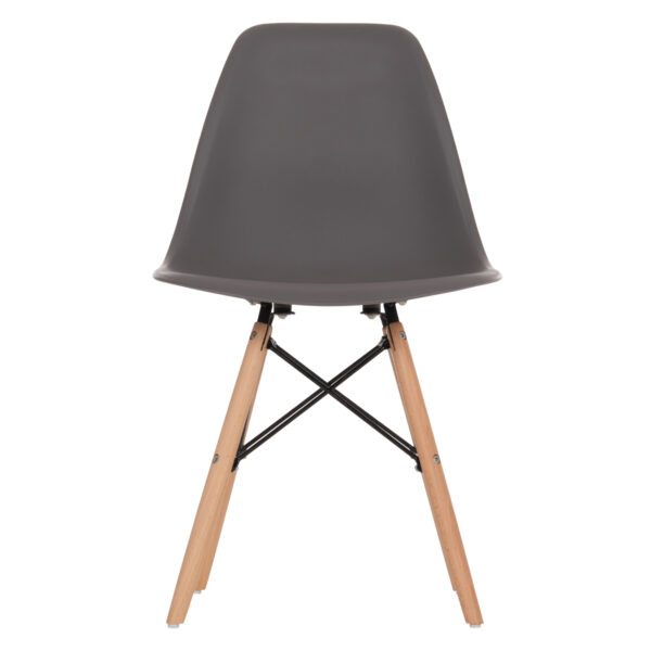 ΚΑΡΕΚΛΑ ΜΕ ΞΥΛΙΝΑ ΠΟΔΙΑ ΚΑΙ ΚΑΘΙΣΜΑ TWIST PP ΓΚΡΙ HM8460.10 46x50x82 εκ.