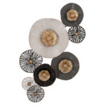 ΜΕΤΑΛΛΙΚΟ ΔΙΑΚΟΣΜΗΤΙΚΟ ΤΟΙΧΟΥ HM7170 ΓΚΡΙ ΕΚΡΟΥ ΧΡΥΣΟ 88x7x51Y εκ.