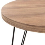 ΣΕΤ ΒΟΗΘ.ΤΡΑΠΕΖΑΚΙΑ NISSA HM18173.04 ΜΕΛΑΜΙΝΗ ΣΕ ΦΥΣΙΚΟ-ΜΑΥΡΑ ΜΕΤΑΛ.ΠΟΔΙΑ