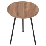 ΣΕΤ ΒΟΗΘ.ΤΡΑΠΕΖΑΚΙΑ KISSA HM18174.04 ΜΕΛΑΜΙΝΗ ΣΕ ΦΥΣΙΚΟ-ΜΑΥΡΑ ΜΕΤΑΛ.ΠΟΔΙΑ