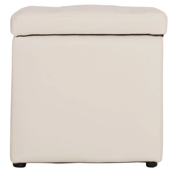 ΣΚΑΜΠΟ ΜΕ ΑΠΟΘΗΚΕΥΤΙΚΟ ΧΩΡΟ PU ΛΕΥΚΟ CUBE HM224.02 36,5x36,5x36Υεκ.