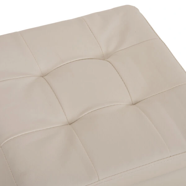 ΣΚΑΜΠΟ ΜΕ ΑΠΟΘΗΚΕΥΤΙΚΟ ΧΩΡΟ PU ΛΕΥΚΟ CUBE HM224.02 36,5x36,5x36Υεκ.