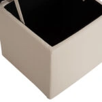 ΣΚΑΜΠΟ ΜΕ ΑΠΟΘΗΚΕΥΤΙΚΟ ΧΩΡΟ PU ΛΕΥΚΟ CUBE HM224.02 36,5x36,5x36Υεκ.
