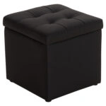 ΣΚΑΜΠΩ ΜΕ ΑΠΟΘΗΚΕΥΤΙΚΟ ΧΩΡΟ PU ΜΑΥΡΟ CUBE HM224.01 36,5x36,5x36Υεκ.