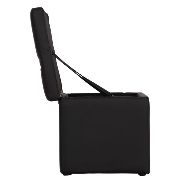 ΣΚΑΜΠΩ ΜΕ ΑΠΟΘΗΚΕΥΤΙΚΟ ΧΩΡΟ PU ΜΑΥΡΟ CUBE HM224.01 36,5x36,5x36Υεκ.