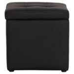 ΣΚΑΜΠΩ ΜΕ ΑΠΟΘΗΚΕΥΤΙΚΟ ΧΩΡΟ PU ΜΑΥΡΟ CUBE HM224.01 36,5x36,5x36Υεκ.