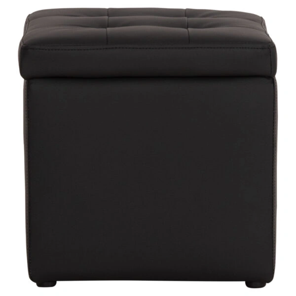 ΣΚΑΜΠΩ ΜΕ ΑΠΟΘΗΚΕΥΤΙΚΟ ΧΩΡΟ PU ΜΑΥΡΟ CUBE HM224.01 36,5x36,5x36Υεκ.