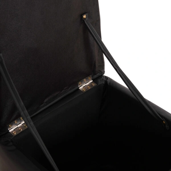 ΣΚΑΜΠΩ ΜΕ ΑΠΟΘΗΚΕΥΤΙΚΟ ΧΩΡΟ PU ΜΑΥΡΟ CUBE HM224.01 36,5x36,5x36Υεκ.