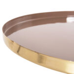 ΤΡΑΠΕΖΙ ΒΟΗΘΗΤΙΚΟ ΣΤΡΟΓΓΥΛΟ UTRI HM4241.06 ΜΕΤΑΛΛΟ ΣΕ ΣΟΜΟΝ-ΜΠΕΖ Φ46x46,5Υεκ.