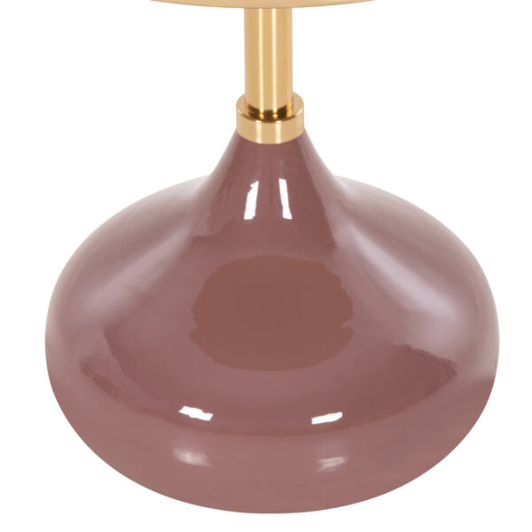 ΤΡΑΠΕΖΙ ΒΟΗΘΗΤΙΚΟ ΣΤΡΟΓΓΥΛΟ UTRI HM4241.06 ΜΕΤΑΛΛΟ ΣΕ ΣΟΜΟΝ-ΜΠΕΖ Φ46x46,5Υεκ.