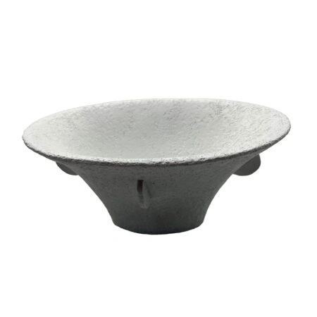 IN ΒΑΖΟ 28x19x13cm POLYRESIN ΑΣΠΡΟ