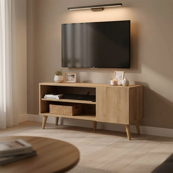 Έπιπλο τηλεόρασης Orianne  σε sonoma απόχρωση 90x32x46εκ